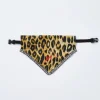 adjustable dog neckerchief - leopard u0026 gingham