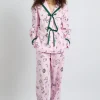 antonella pj set - pink sleep symbols