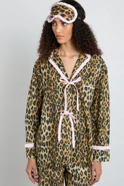 antonella pj set- leopard