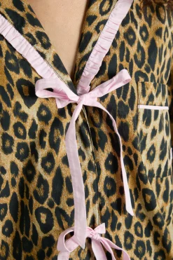 antonella pj set- leopard