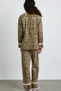 antonella pj set- leopard