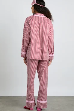 antonella pj set- red stripe