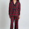 antonella pj set- red tartan