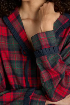 antonella pj set- red tartan
