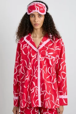 antonia pj set- red bows