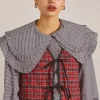 arte reversible gilet - black gingham