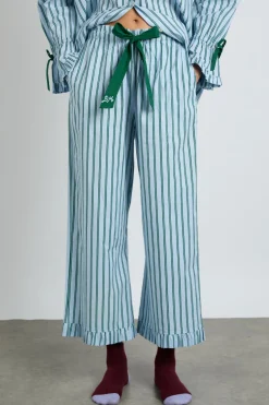 barbara pj set- blue stripe