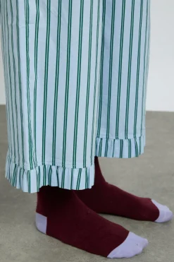 barbara pj set- blue stripe