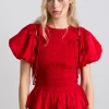 becca multi-way blouse - cherry