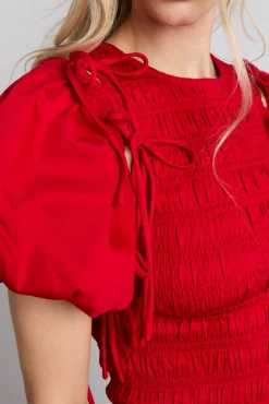 becca multi-way blouse - cherry