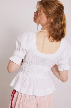 bianca blouse - white