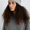 blanket stitch beanie- grey
