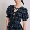 bluebelle blouse - navy check