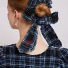 bow check scrunchie