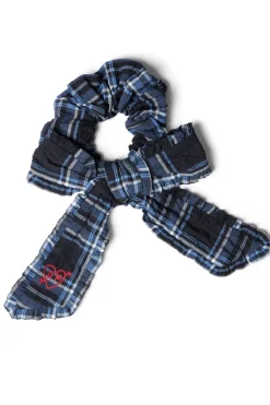 bow check scrunchie
