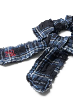 bow check scrunchie
