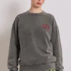 bow logo crew neck sweat