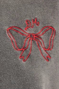 bow logo crew neck sweat