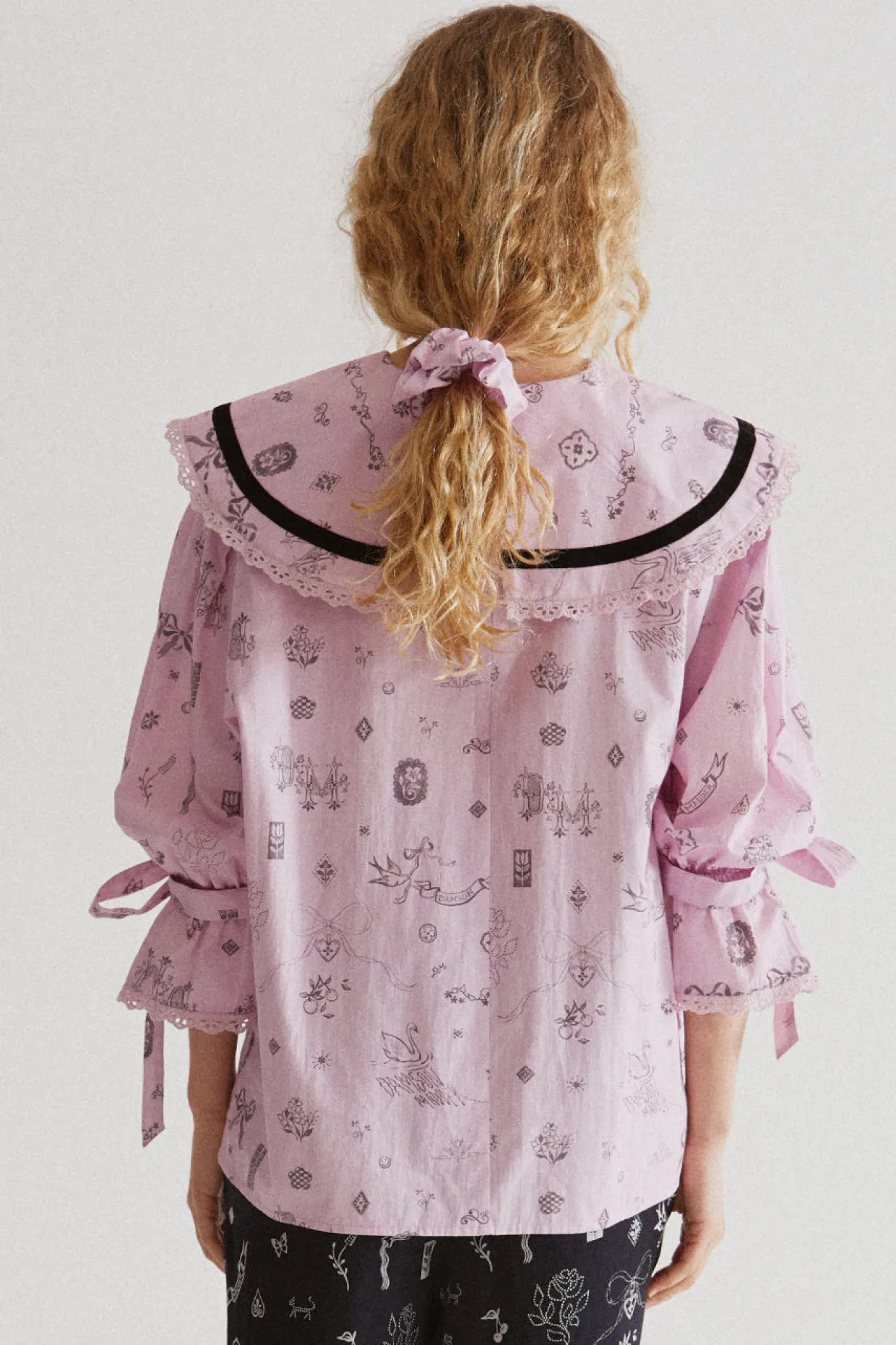 candice blouse - in symbols print