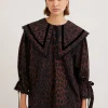 candice blouse - leopard