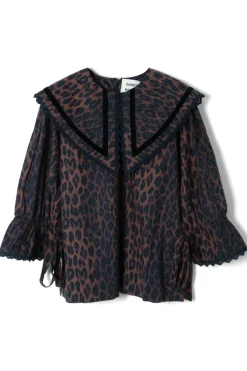 candice blouse - leopard