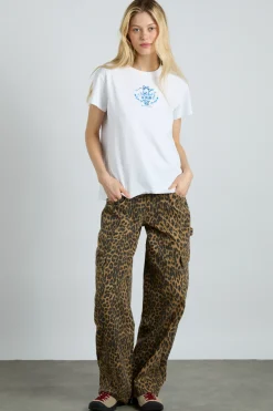 cargo jeans - leopard
