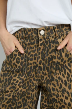 cargo jeans - leopard