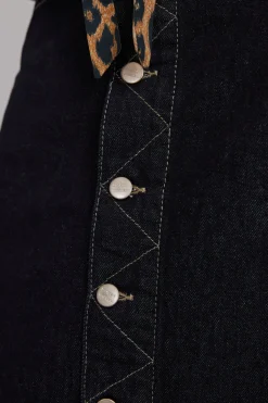 charley denim skirt - dark indigo
