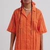 chlo shirt - orange broderie
