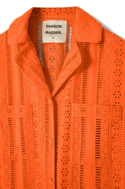 chlo shirt - orange broderie