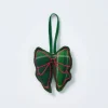 christmas tree decoration - green check bow