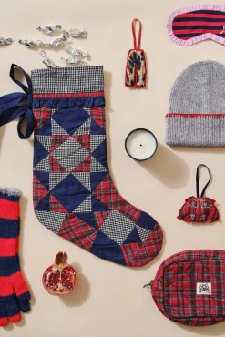 christmas tree decoration - red check blouse