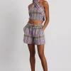 cindy check pull on shorts