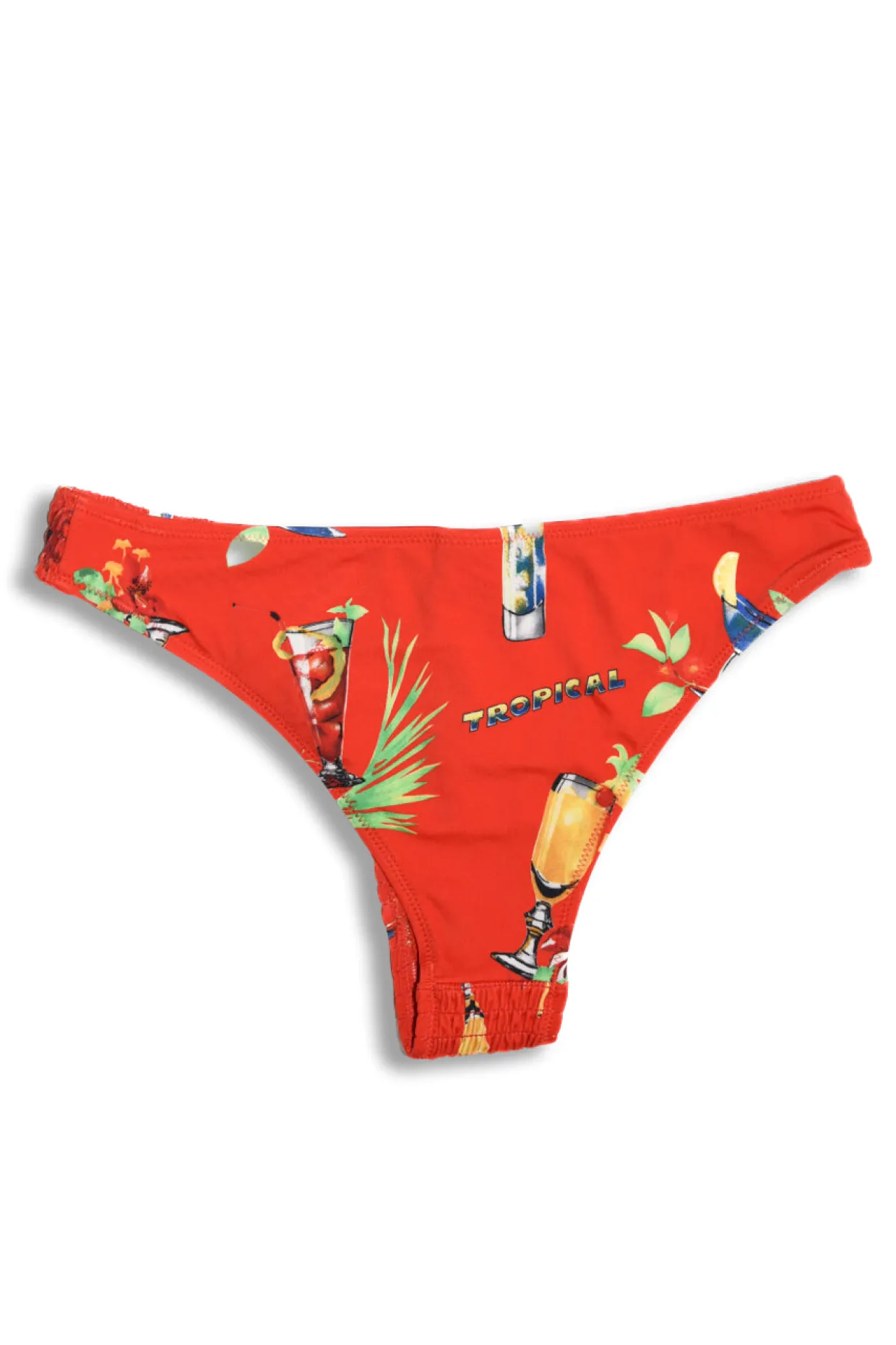 classic shirred bikini bottom - cocktails