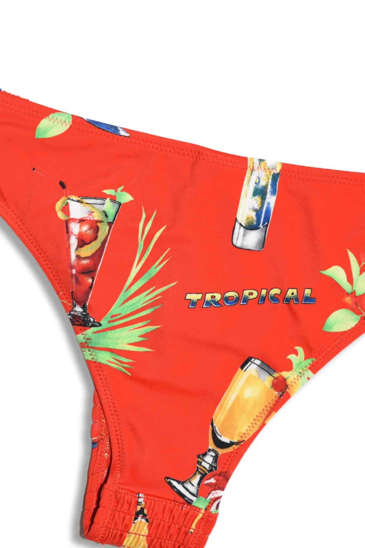 classic shirred bikini bottom - cocktails