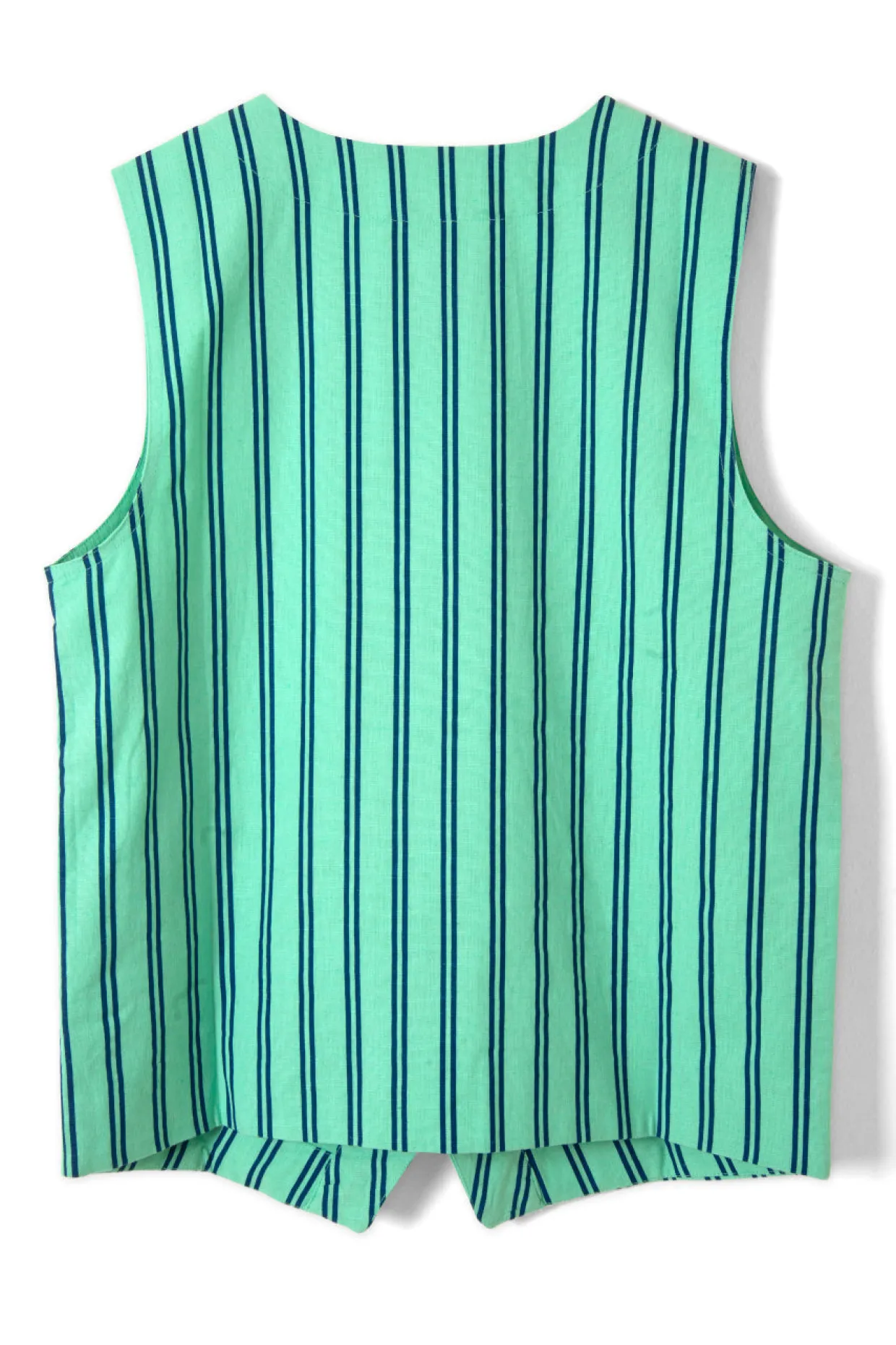 coco oversized waistcoat - mint stripe