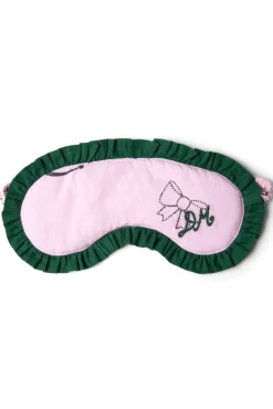damson pj eye mask - pink symbols