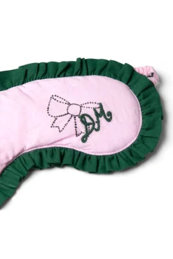 damson pj eye mask - pink symbols