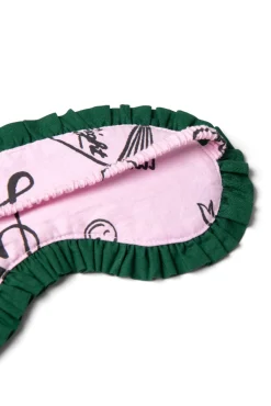 damson pj eye mask - pink symbols
