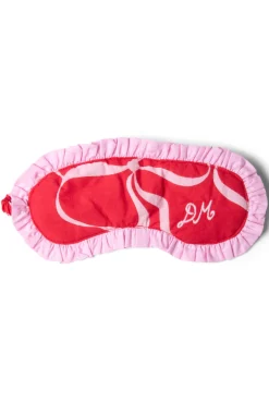 damson pj eye mask - red bows