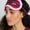 damson pj eye mask - red/navy stripe