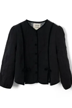diana quilted jacket - black