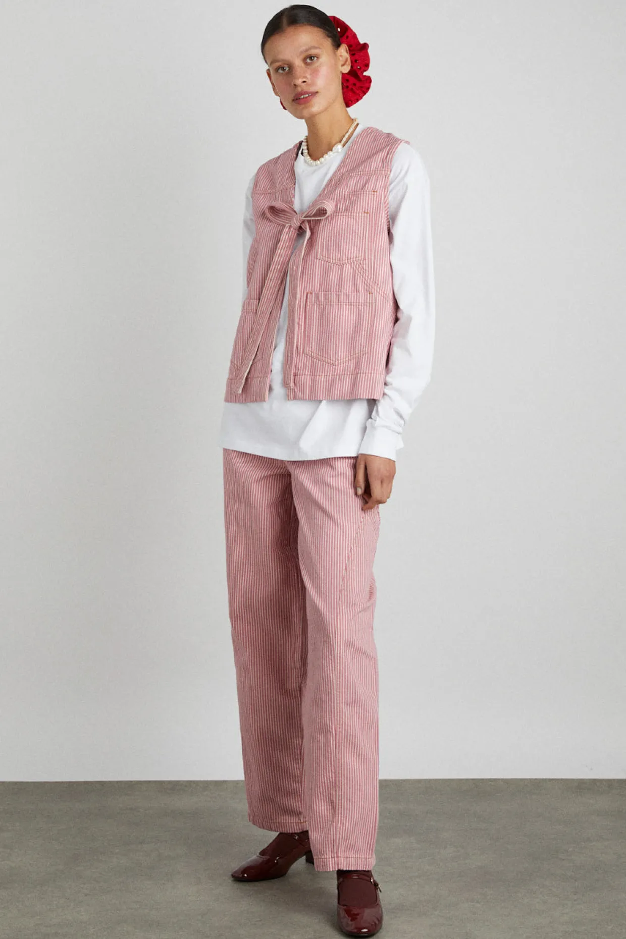 dion jean - pink stripe