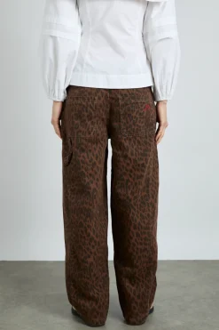 dion jeans - dark leopard overdye