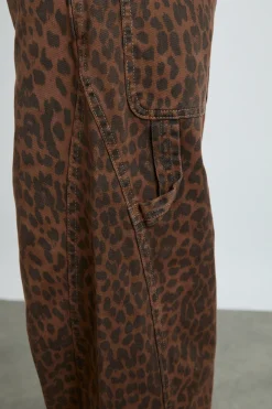 dion jeans - dark leopard overdye