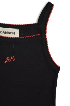 dm cami top - black pointelle