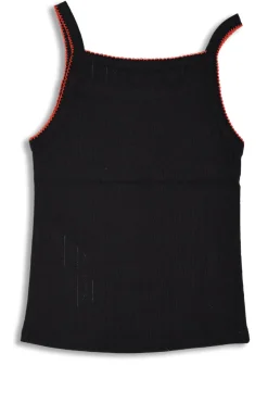 dm cami top - black pointelle
