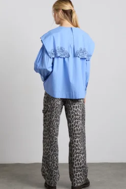 drew cargo jeans - leopard charcoal