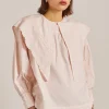 embroidered candy blouse - pink