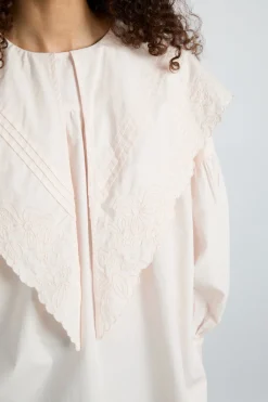 embroidered candy blouse - pink